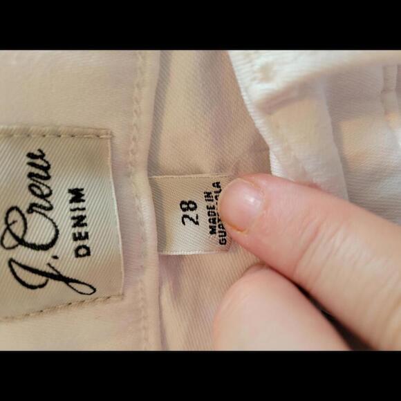 NWT J Crew size 28 white toothpick jeans - Picture 3 of 5